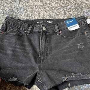 Old Navy Charcoal Denim Cutoff Shorts